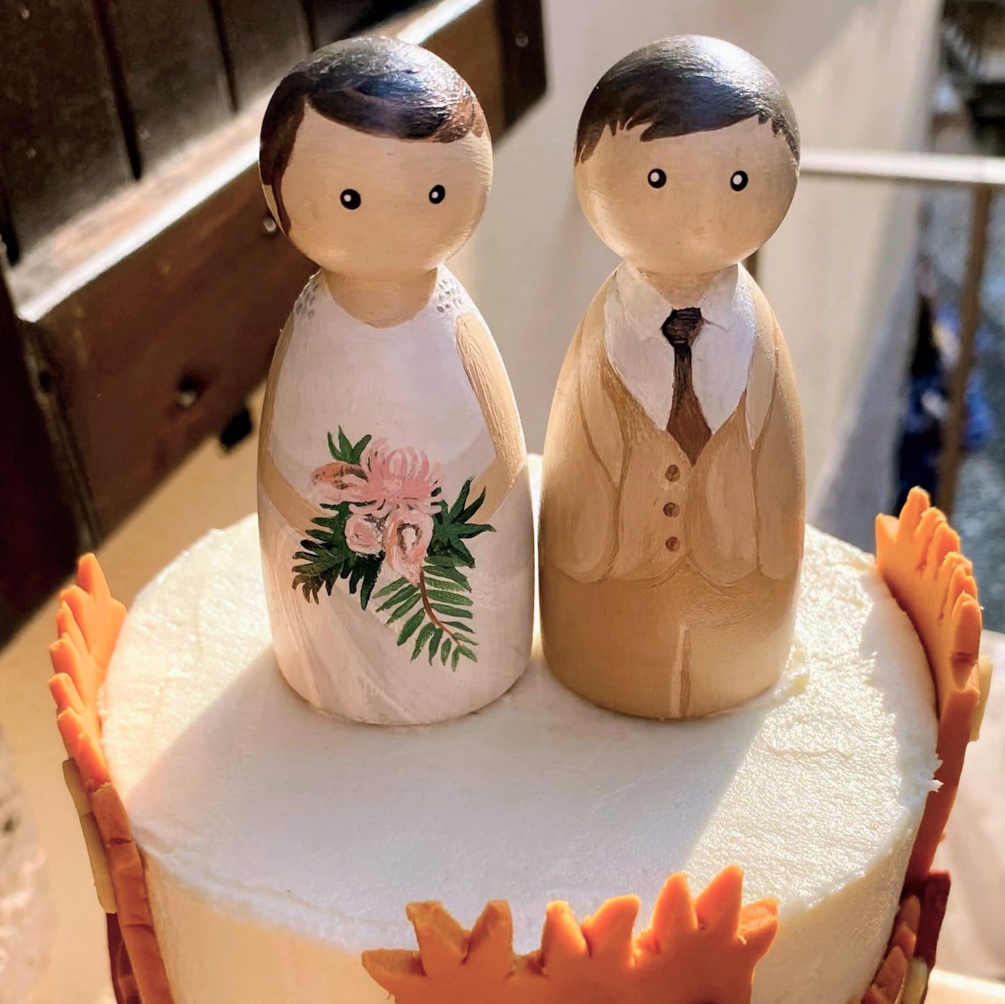 Personalised: Wedding peg dolls