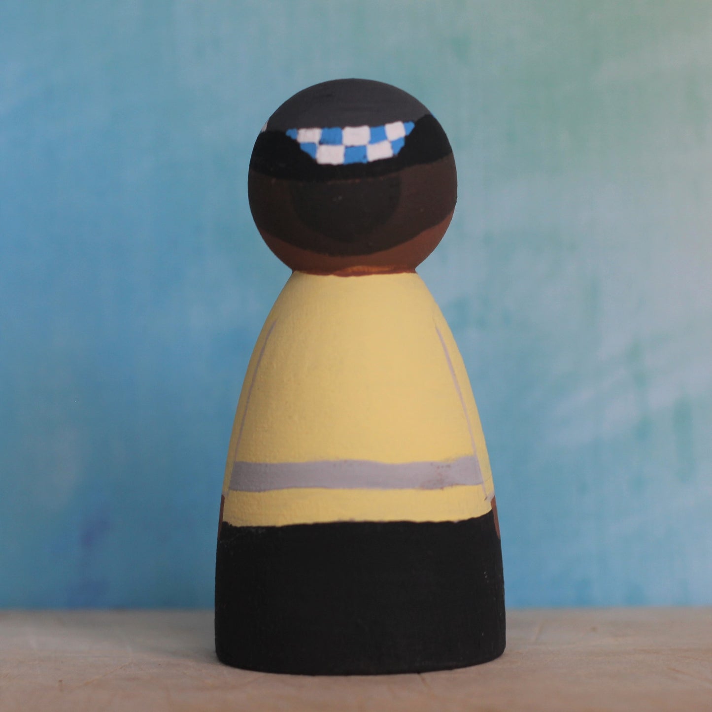 Police woman peg doll