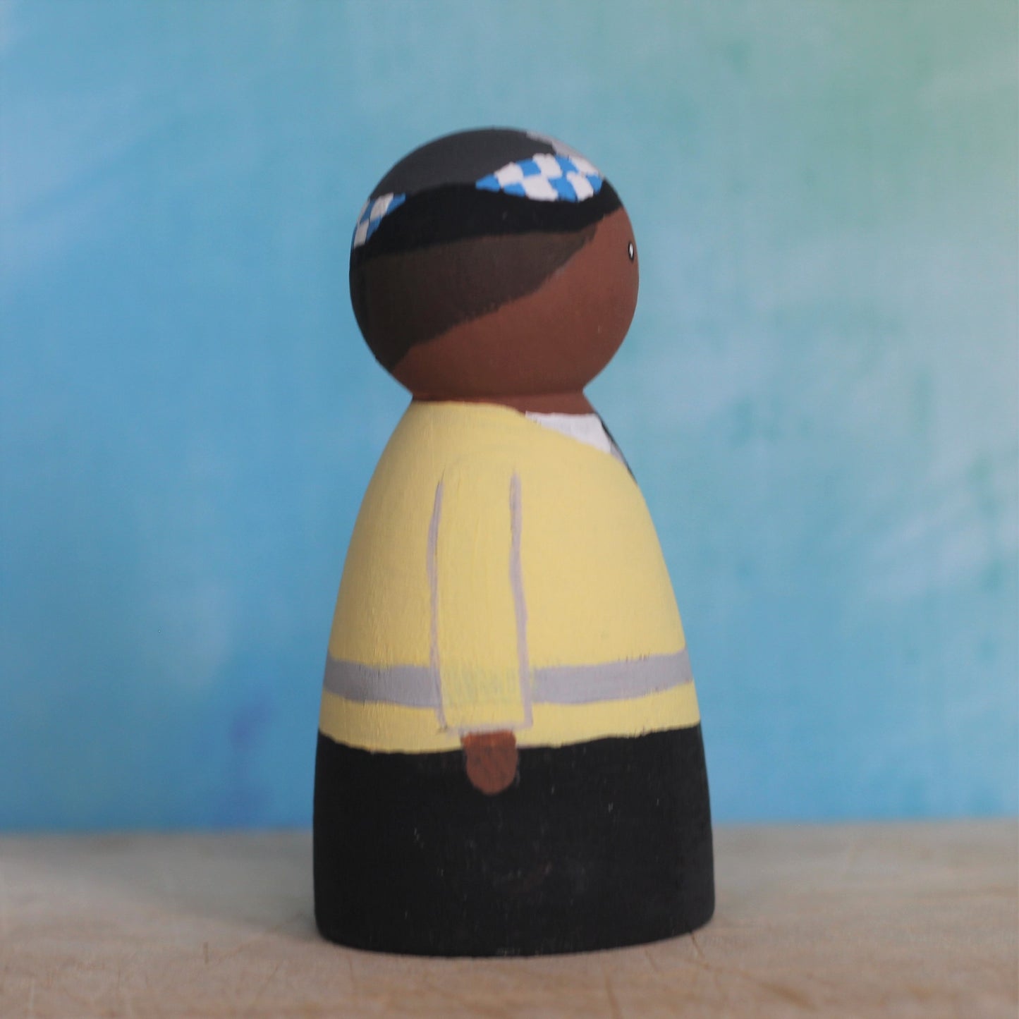 Police woman peg doll