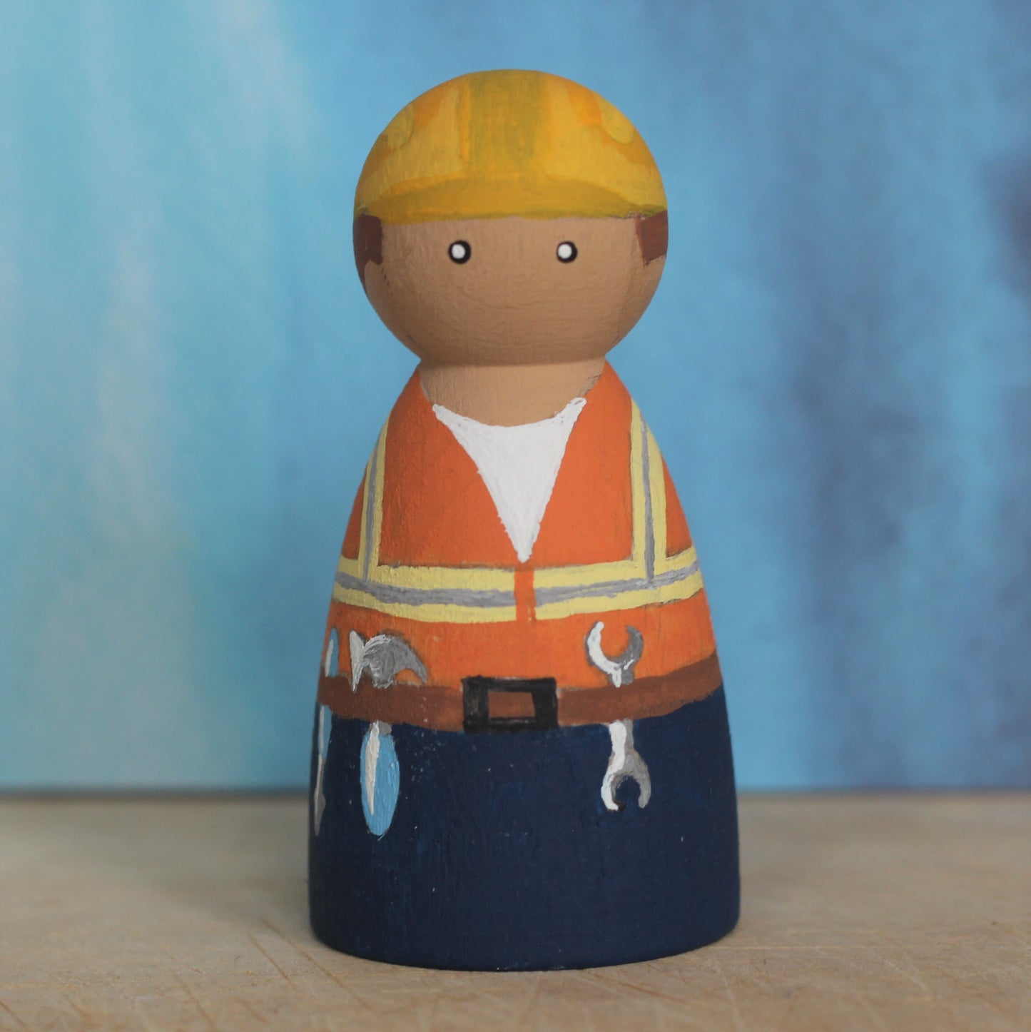 Builder peg doll