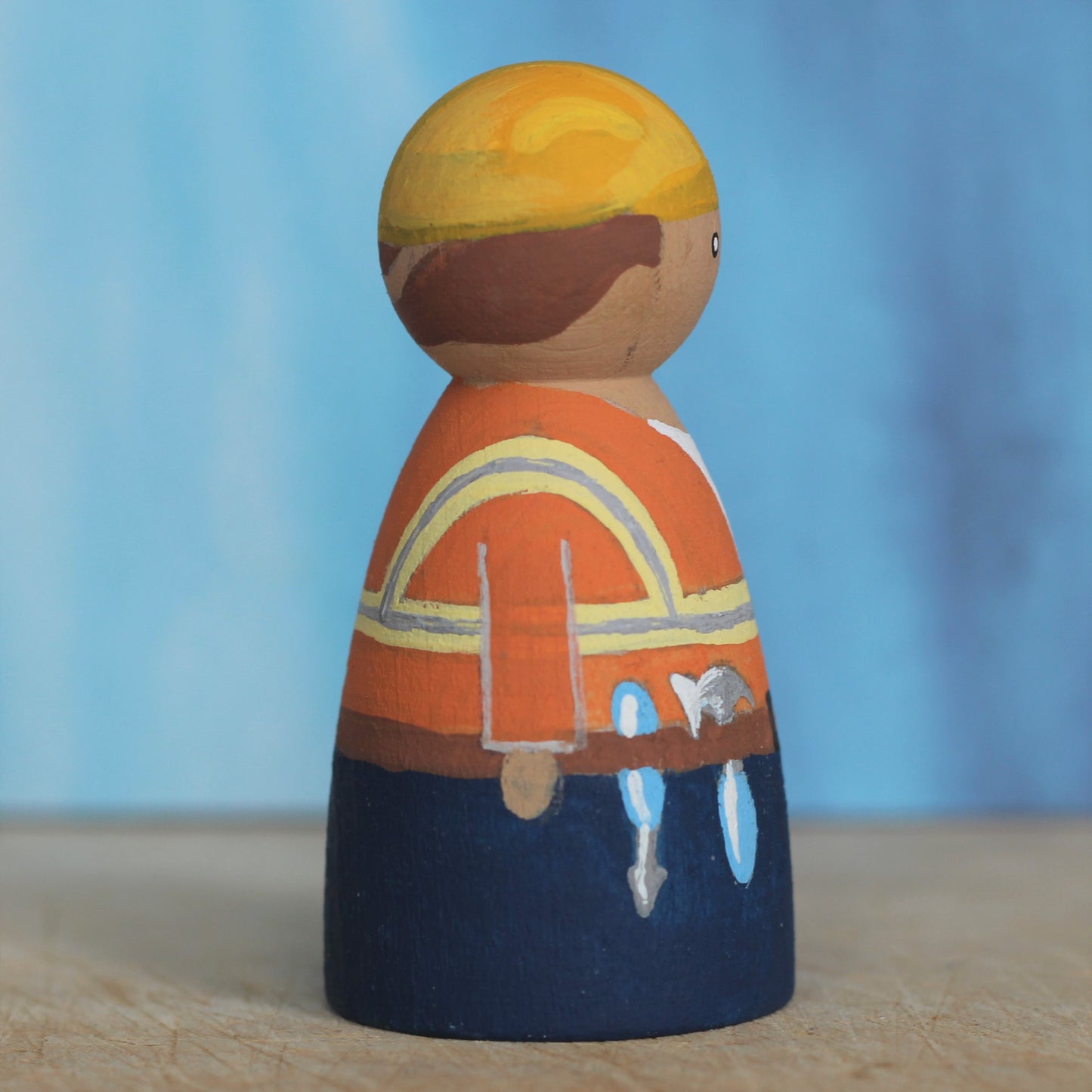 Builder peg doll