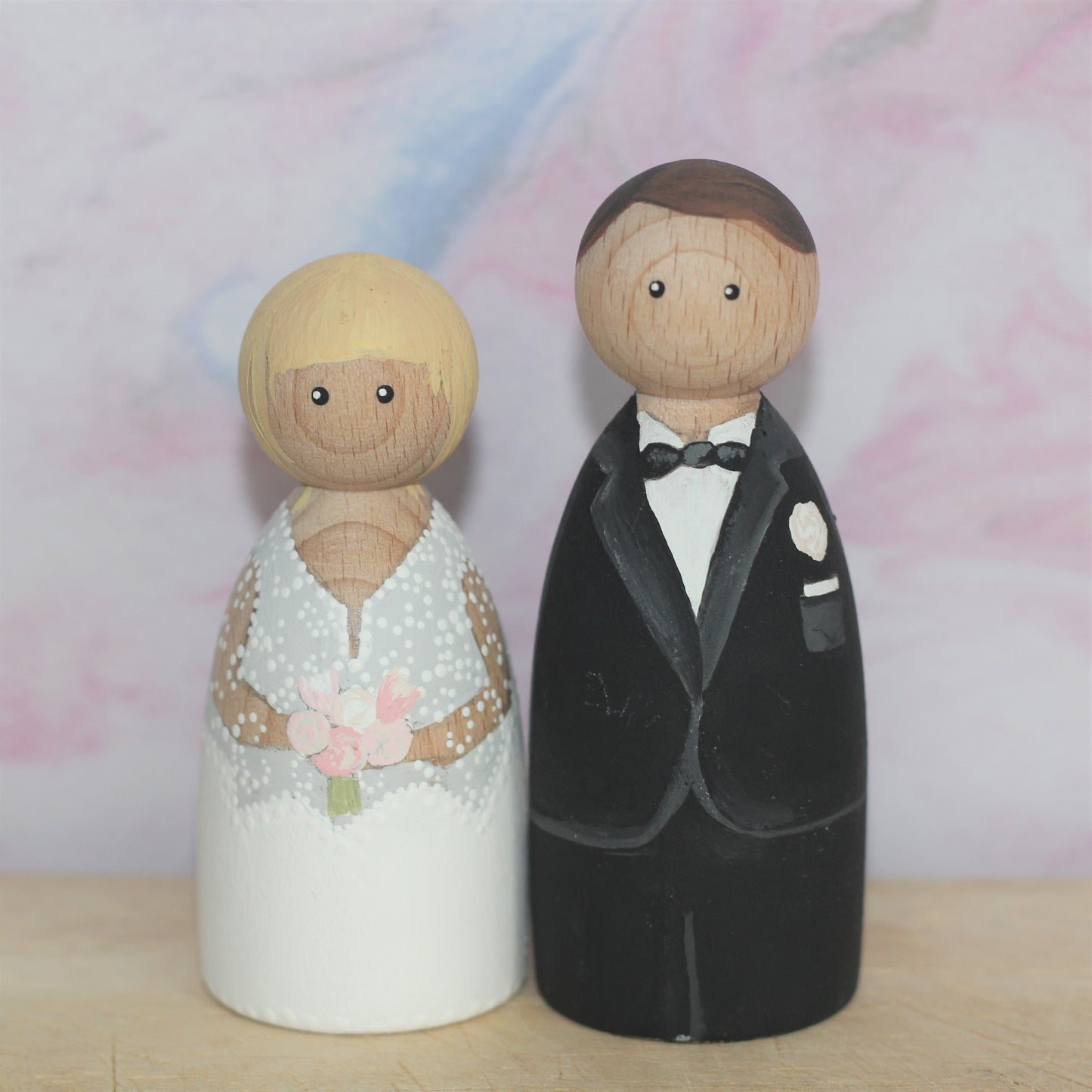 Personalised: Wedding peg dolls