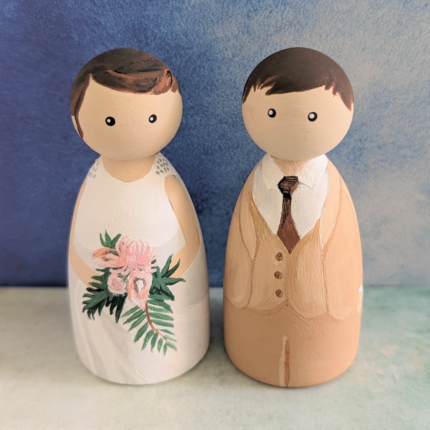 Personalised: Wedding peg dolls