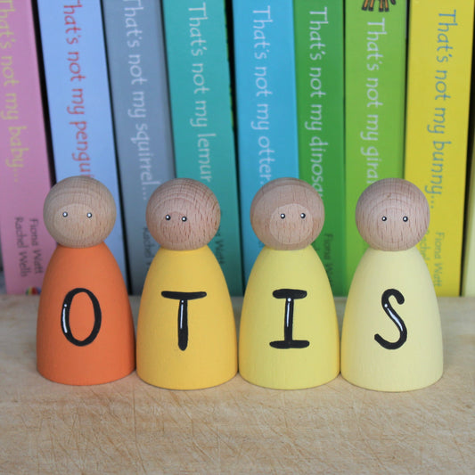 Personalised: Name peg dolls