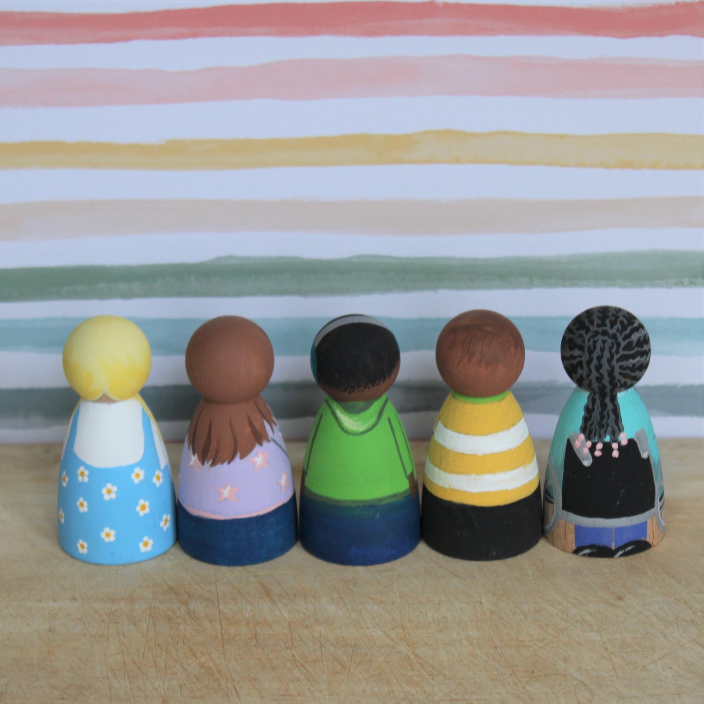 Celebrating inclusion collection (5 peg dolls)